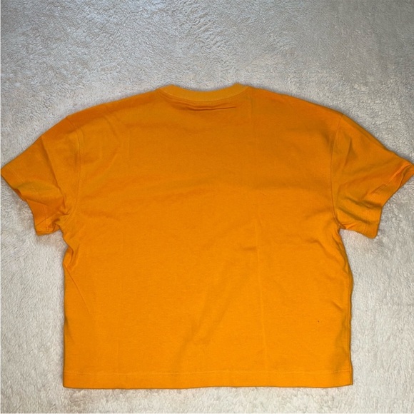 Nike Women's Orange Cotton Crop Top - Picture 5 of 6